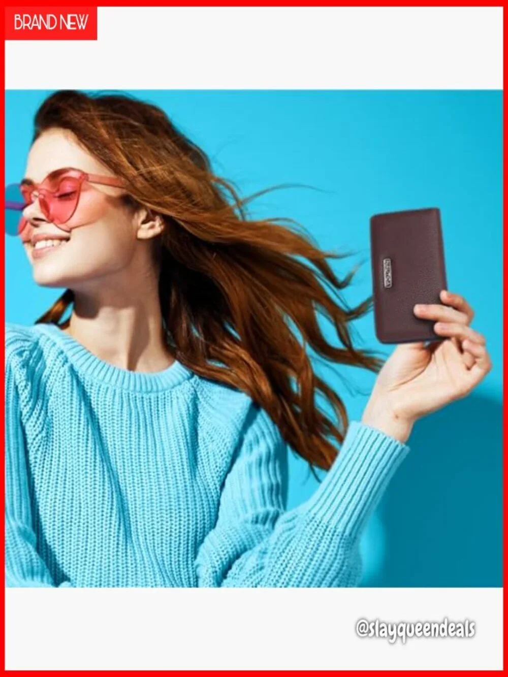 Slim RFID Blocking Wallet with Coin Purse and Phone Holder